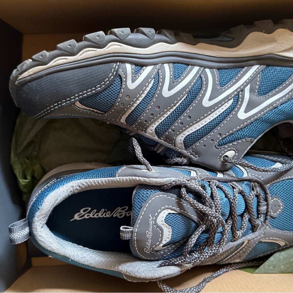 Eddie Bauer Teal and Gray Hiking Shoes
